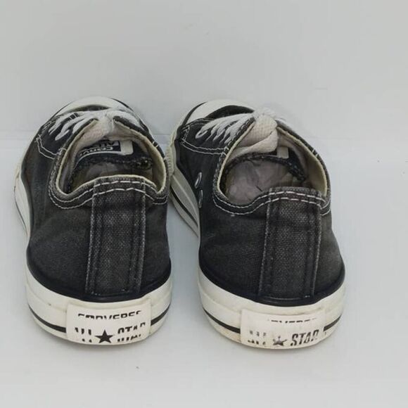 Converse Chuck Taylor AS Girl's Pre-owned Black Low Top Sneakers - sz. 1 - Picture 4 of 6